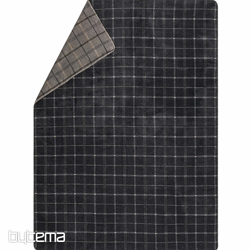 Coperta DF SAVONA A QUADRI GRIGIO SCURO