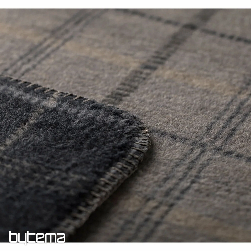 Coperta DF SAVONA A QUADRI GRIGIO SCURO