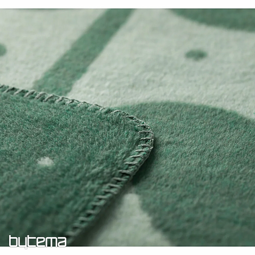 Coperta DF SAVONA FOLKLORE FIORI VERDE