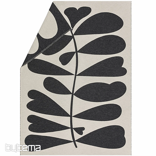 Coperta DF LUCA FOGLIE GRANDI BEIGE