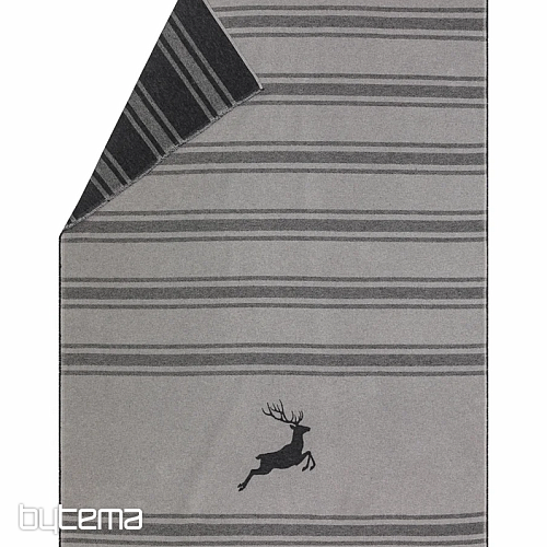 Coperta DF LUCA DEER JUMPING GREY
