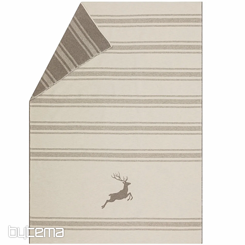 Coperta DF LUCA DEER JUMPING BEIGE