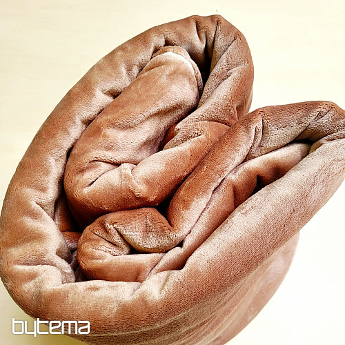 Biancheria da letto in microflanella CIOCCOLATO