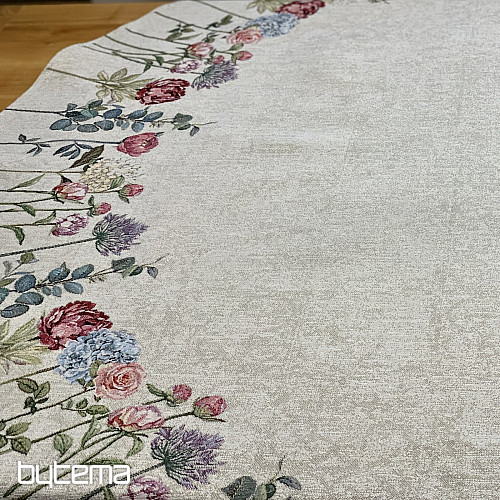 Tovaglia rotonda in arazzo FLORES TIME