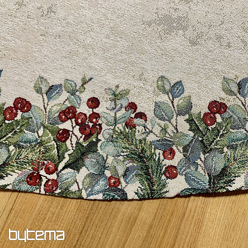 Tovaglia rotonda natalizia ROSE DI NATALE