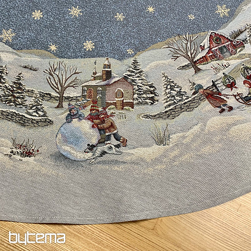 Tovaglia rotonda natalizia JOY OF CHRISTMAS