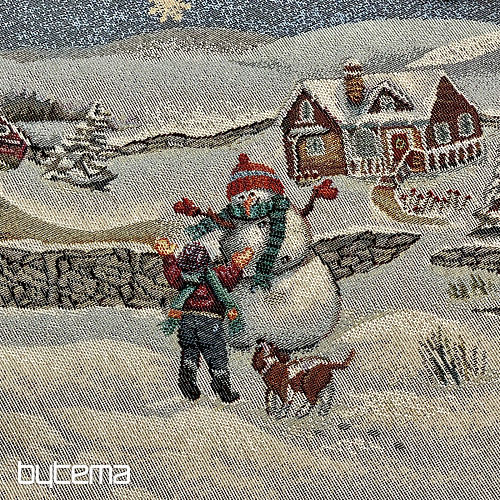 Tovaglia rotonda natalizia JOY OF CHRISTMAS