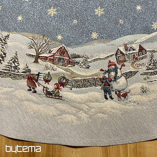 Tovaglia rotonda natalizia JOY OF CHRISTMAS