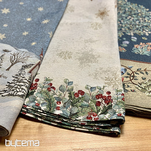 Tovaglia rotonda natalizia JOY OF CHRISTMAS