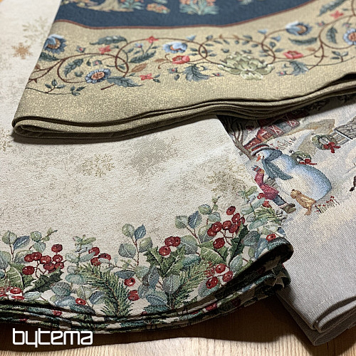 Tovaglia rotonda natalizia JOY OF CHRISTMAS