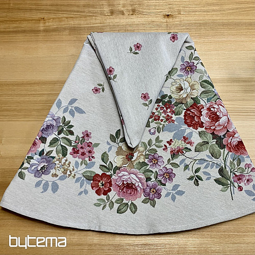 Tovaglia rotonda in arazzo BOUQUET BORDURA