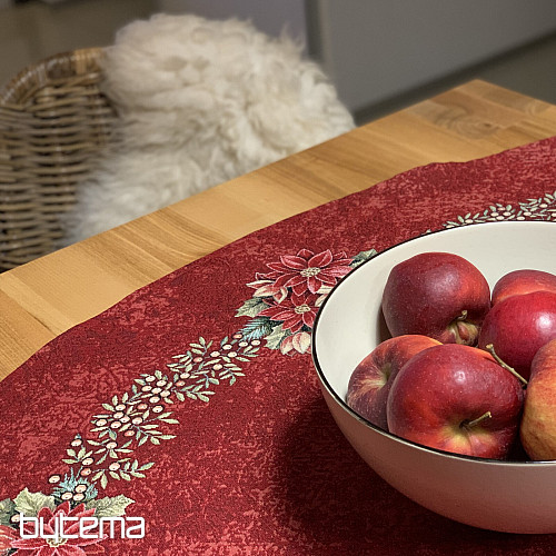 Tovaglia rotonda in arazzo STAR RED