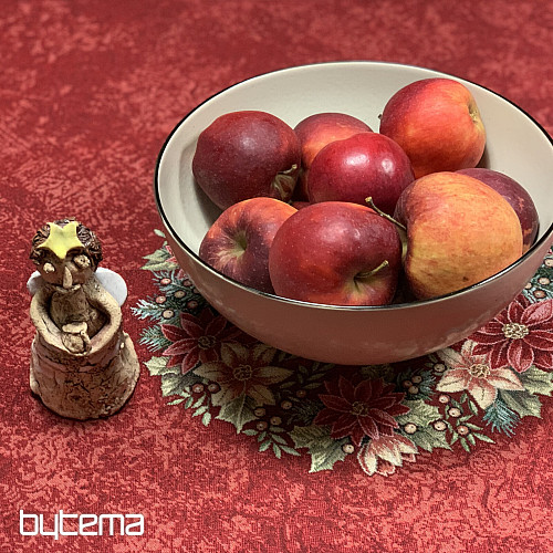 Tovaglia rotonda in arazzo STAR RED