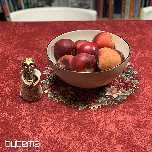 Tovaglia rotonda in arazzo STAR RED