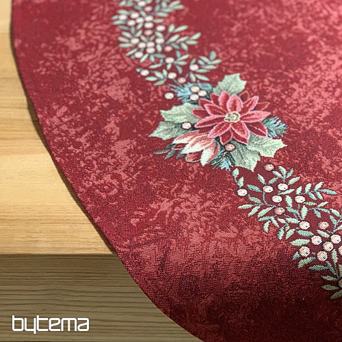 Tovaglia rotonda in arazzo STAR RED