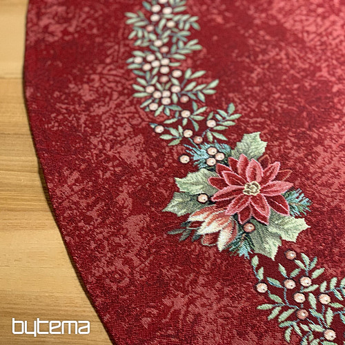 Tovaglia rotonda in arazzo STAR RED