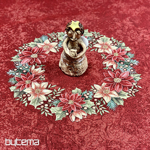 Tovaglia rotonda in arazzo STAR RED