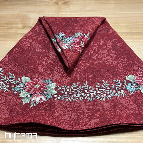 Tovaglia rotonda in arazzo STAR RED