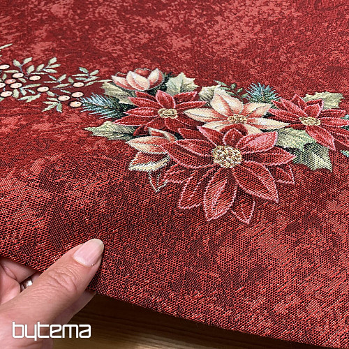 Tovaglia rotonda in arazzo STAR RED