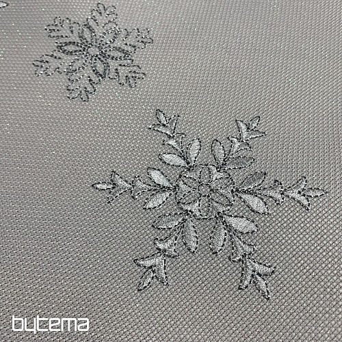 Tovaglia natalizia ricamata SILVER FLAKES