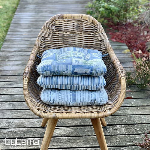 COPRISEDILE TOSCANA MULTI STRIPE blu