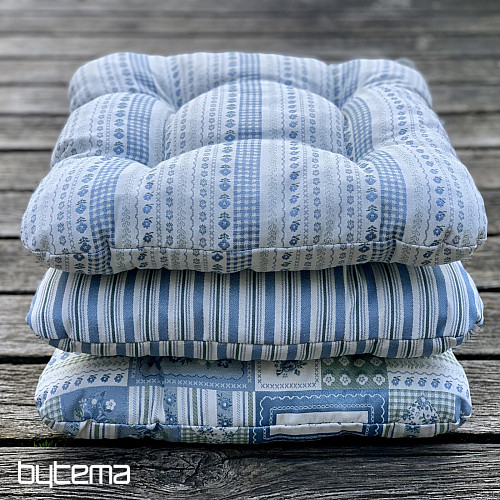 CUSCINO TOSCANA VALERY PATCHWORK blu