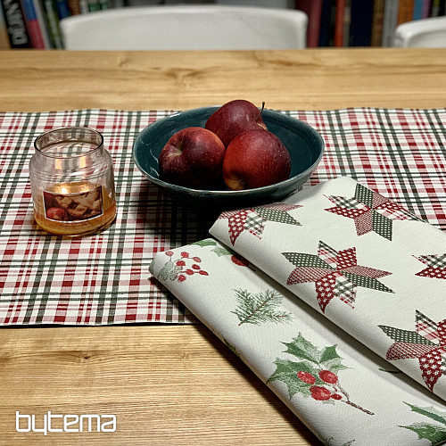 Tovaglia e sciarpa natalizia SCOTTISH SHELLEY CHECK