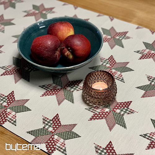 Tovaglia e sciarpa natalizia STAR SHELLEY