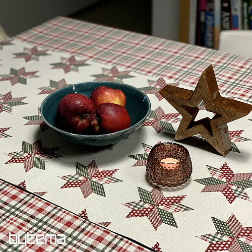 Tovaglia e sciarpa natalizia STAR SHELLEY