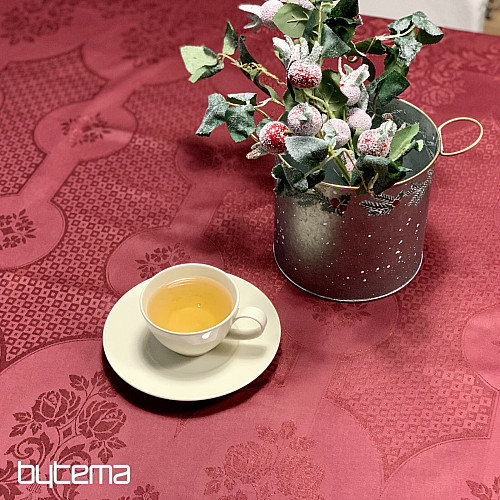 Tovaglia DAMASCO bordeaux 120x140