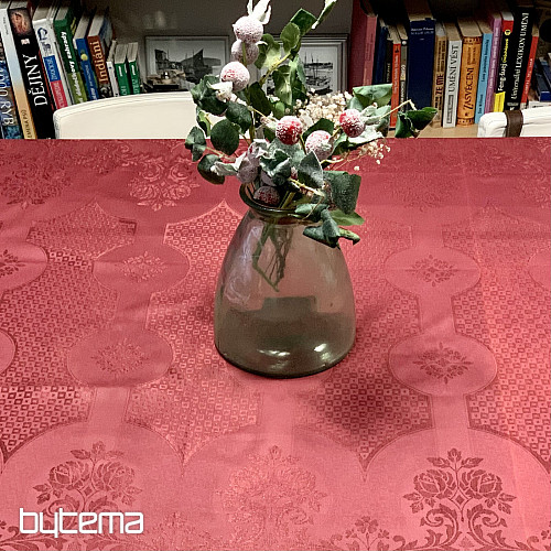 Tovaglia DAMASCO bordeaux 120x140