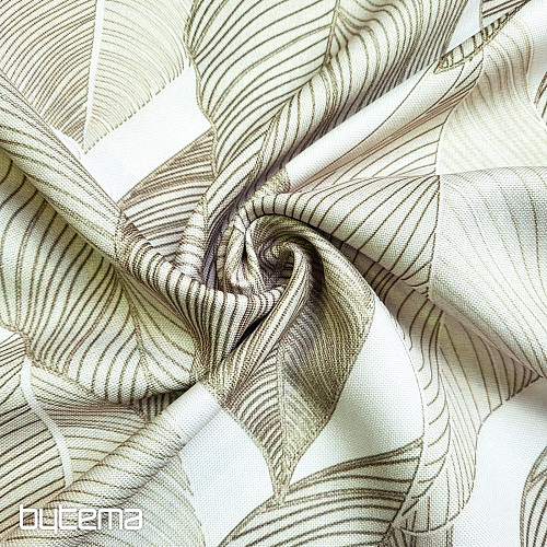 Tessuto decorativo MAXI FOGLIE verde chiaro