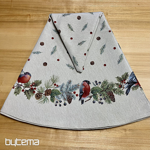 Tovaglia rotonda natalizia WINTER BIRD