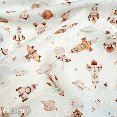 Tessuto di cotone SPACE FUZBUZ