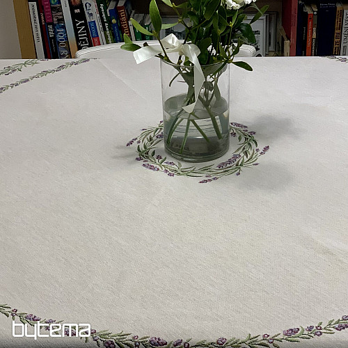 Tovaglia rotonda in arazzo LAVANDA