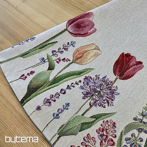 Tovaglia rotonda in arazzo TULIPANI PRIMAVERA III