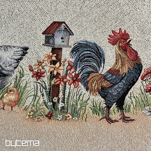 Tovaglia rotonda in arazzo ROCK BY THE FENCE