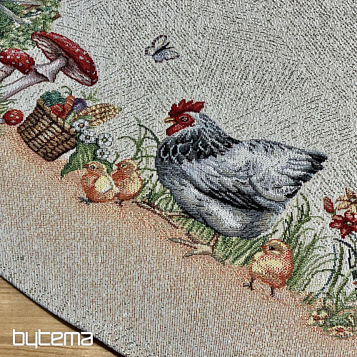 Tovaglia rotonda in arazzo ROCK BY THE FENCE