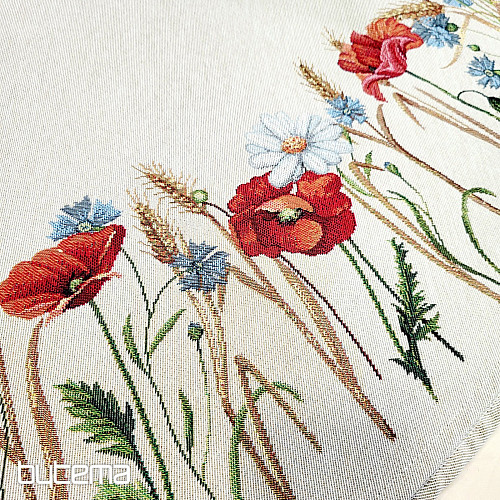 Tovaglia rotonda in arazzo FIORI SELVATICI