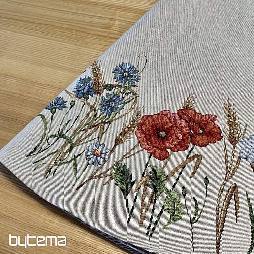 Tovaglia rotonda in arazzo FIORI SELVATICI