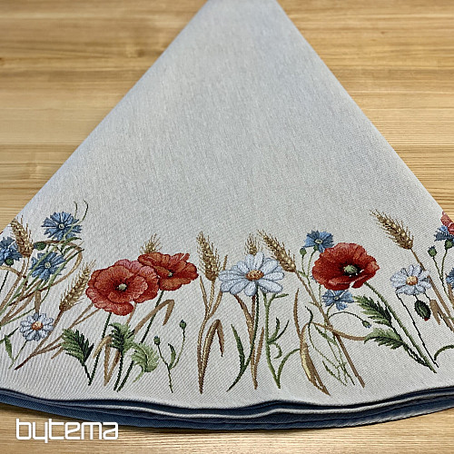 Tovaglia rotonda in arazzo FIORI SELVATICI