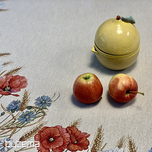 Tovaglia rotonda in arazzo FIORI SELVATICI