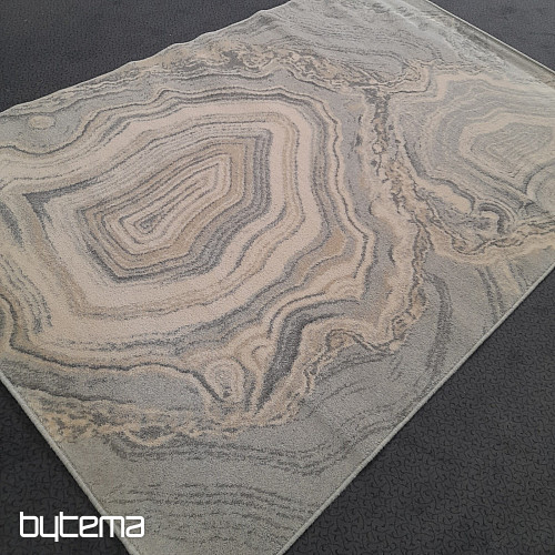 Lussuoso tappeto di lana ISFAHAN Efez grigio