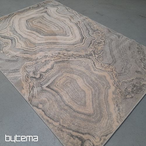 Lussuoso tappeto di lana ISFAHAN Efez grigio