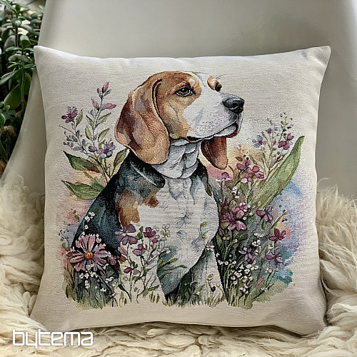 Federa per cuscino arazzo Beagle nel prato