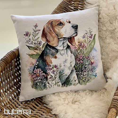 Federa per cuscino arazzo Beagle nel prato
