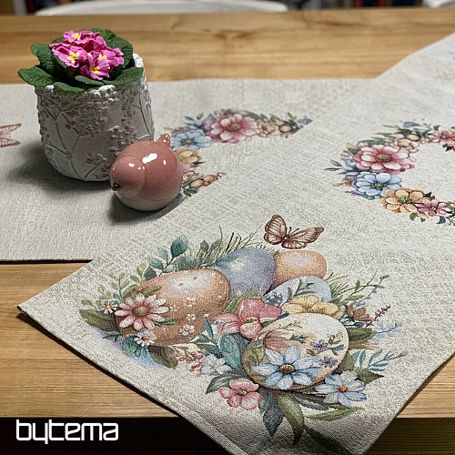 Tovaglia e sciarpa pasquale UOVA NELERBA