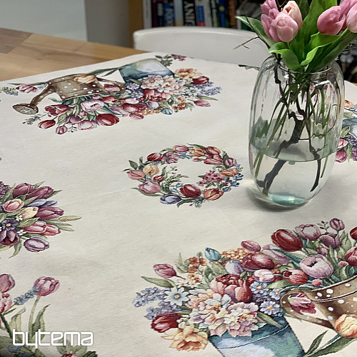 Tovaglia e sciarpa in arazzo BOUQUET DI PRIMAVERA