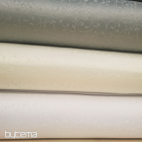 Tessuto decorativo tinta unita FOGLIE GRIGIO