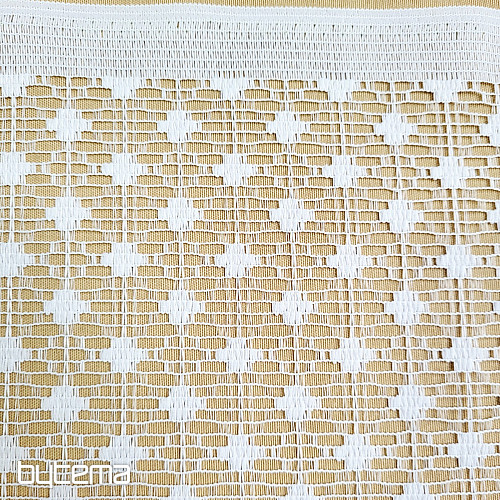 Tenda jacquard ZORA bianca